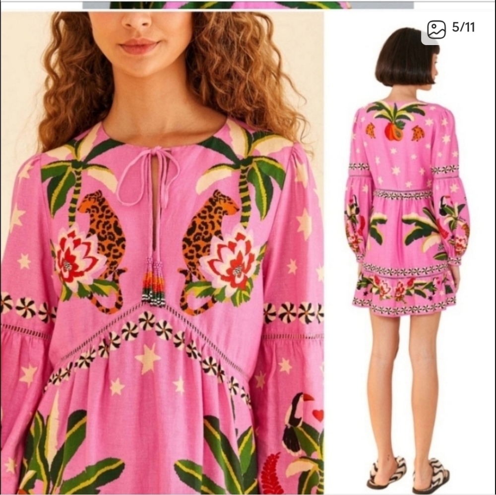Farm Rio Leopards Minidress - Picture 5 of 7